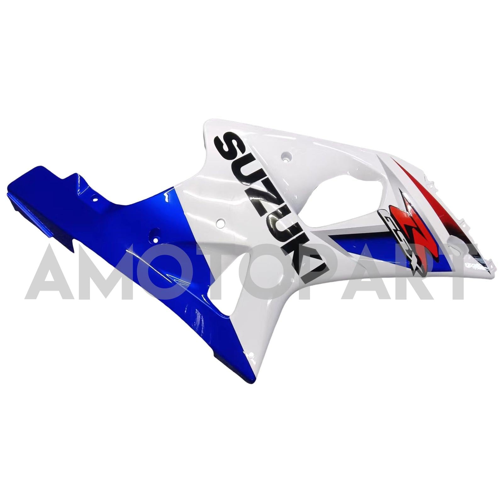 Amotopart Suzuki 2000-2002 GSXR1000 Blue with White Fairing Kit