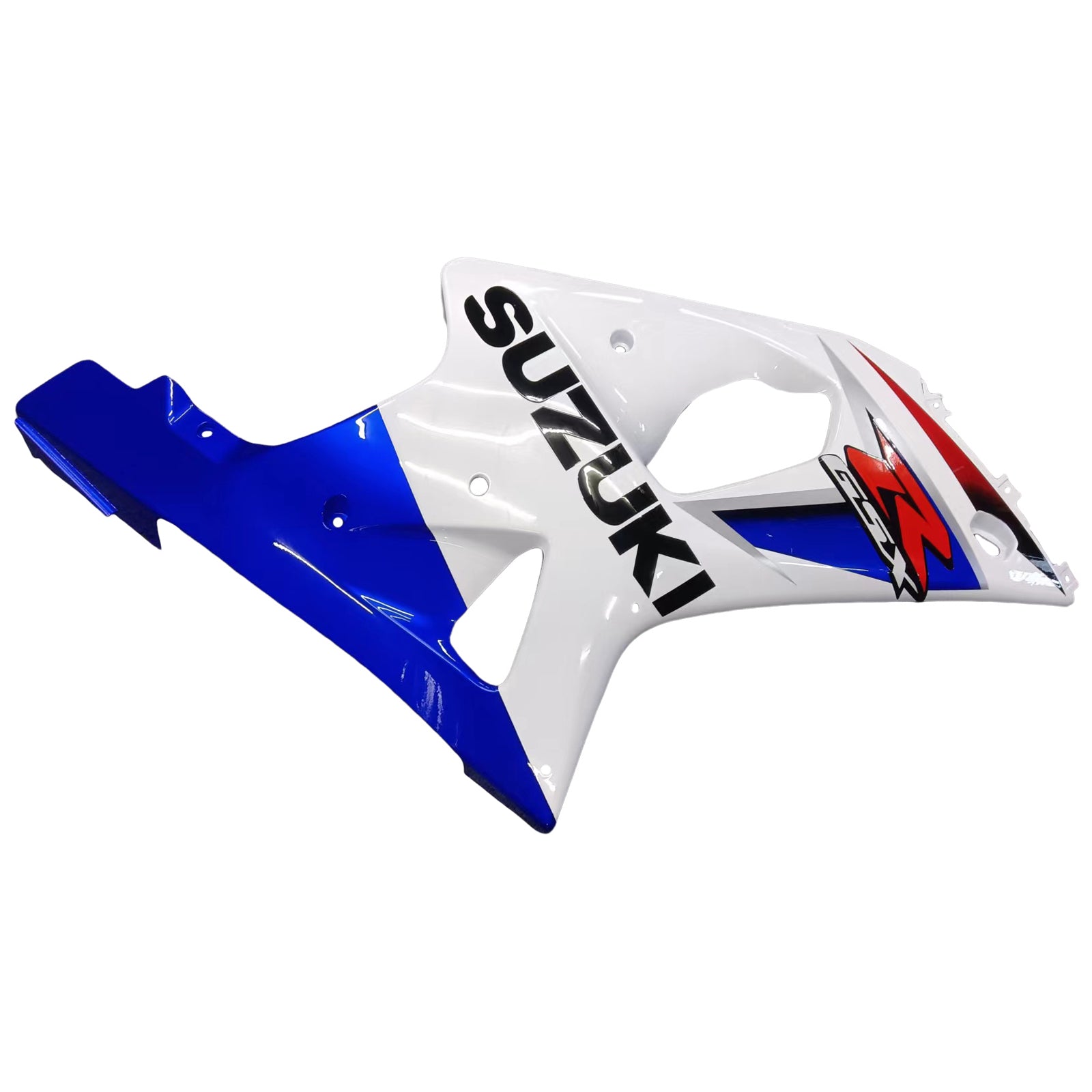 Amotopart Suzuki 2000-2002 GSXR1000 Bleu avec kit de carénage blanc