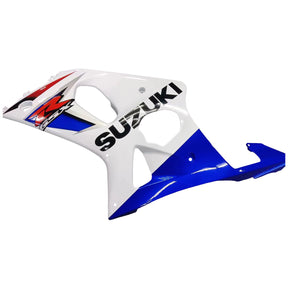 Amotopart Suzuki 2000-2002 GSXR1000 Blue with White Fairing Kit