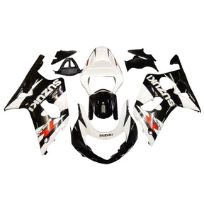 Amotopart Suzuki 2000-2002 GSXR1000 White Black Fairing Kit