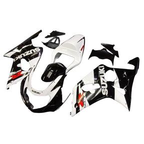 Amotopart Suzuki 2000–2002 GSXR1000 Weiß Schwarz Verkleidungsset