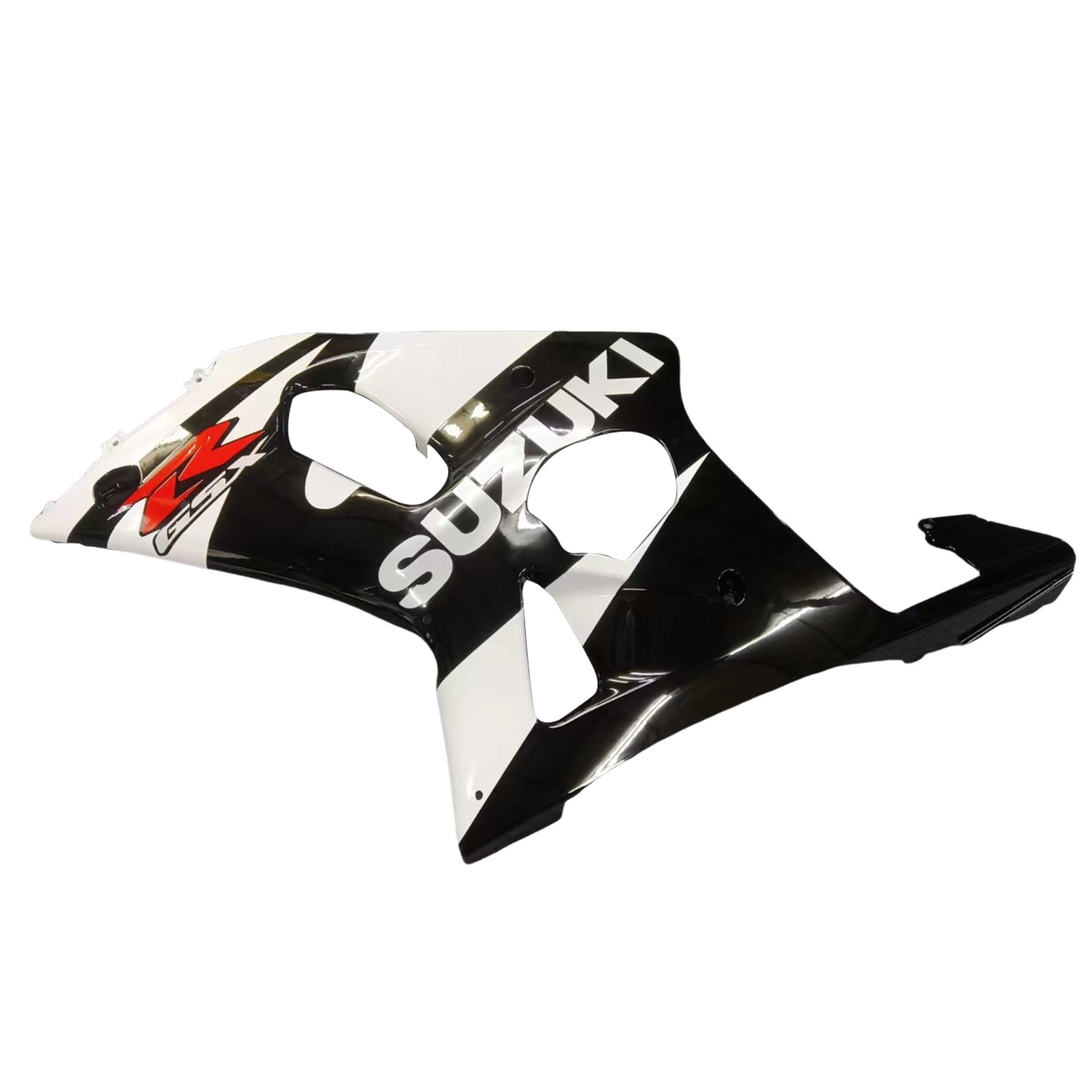 Amotopart Suzuki 2000-2002 GSXR1000 White Black Fairing Kit