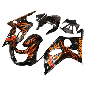 Amotopart Suzuki 2000-2002 GSXR1000 Black Orange Fairing Kit