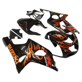 Amotopart Suzuki 2000-2002 GSXR1000 Black Orange Fairing Kit