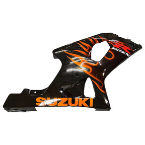 Amotopart Suzuki 2000–2002 GSXR1000 Schwarz Orange Verkleidungsset