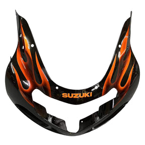 Amotopart Suzuki 2000–2002 GSXR1000 Schwarz Orange Verkleidungsset