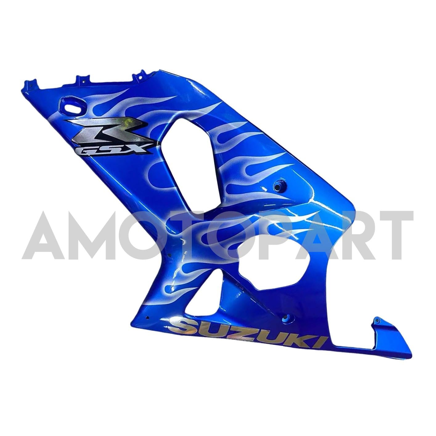Amotopart 2000-2002 K1 K2 GSXR1000 Suzuki Blue&White Flame Fairing Kit