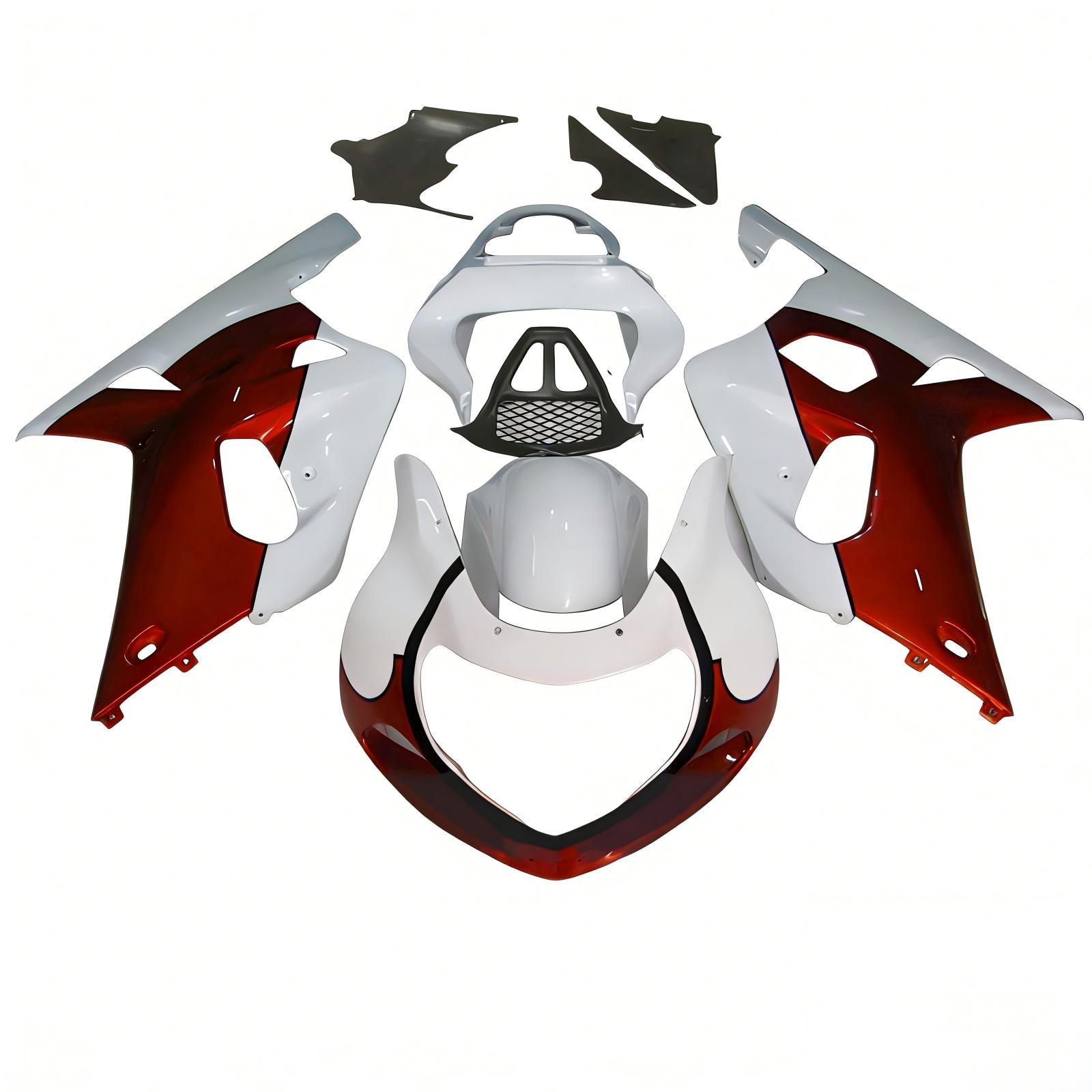 Amotopart 2000-2002 K1 K2 GSXR1000 Suzuki Red & White Fairing Kit