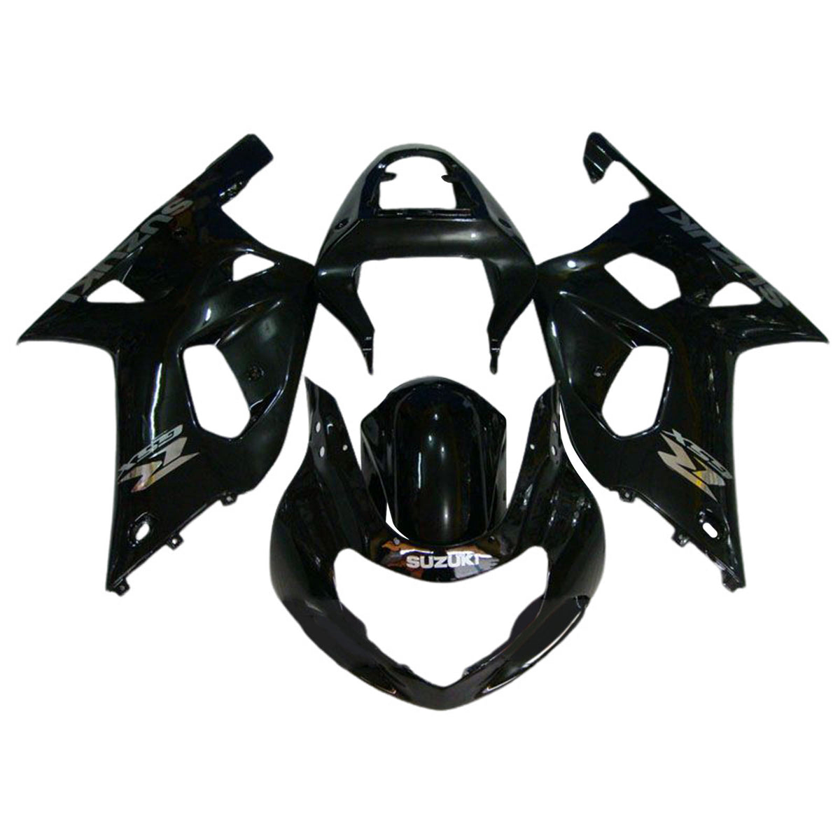 Amotopart 2000-2002 K1 K2 GSXR1000 Suzuki Black with Logo Fairing Kit