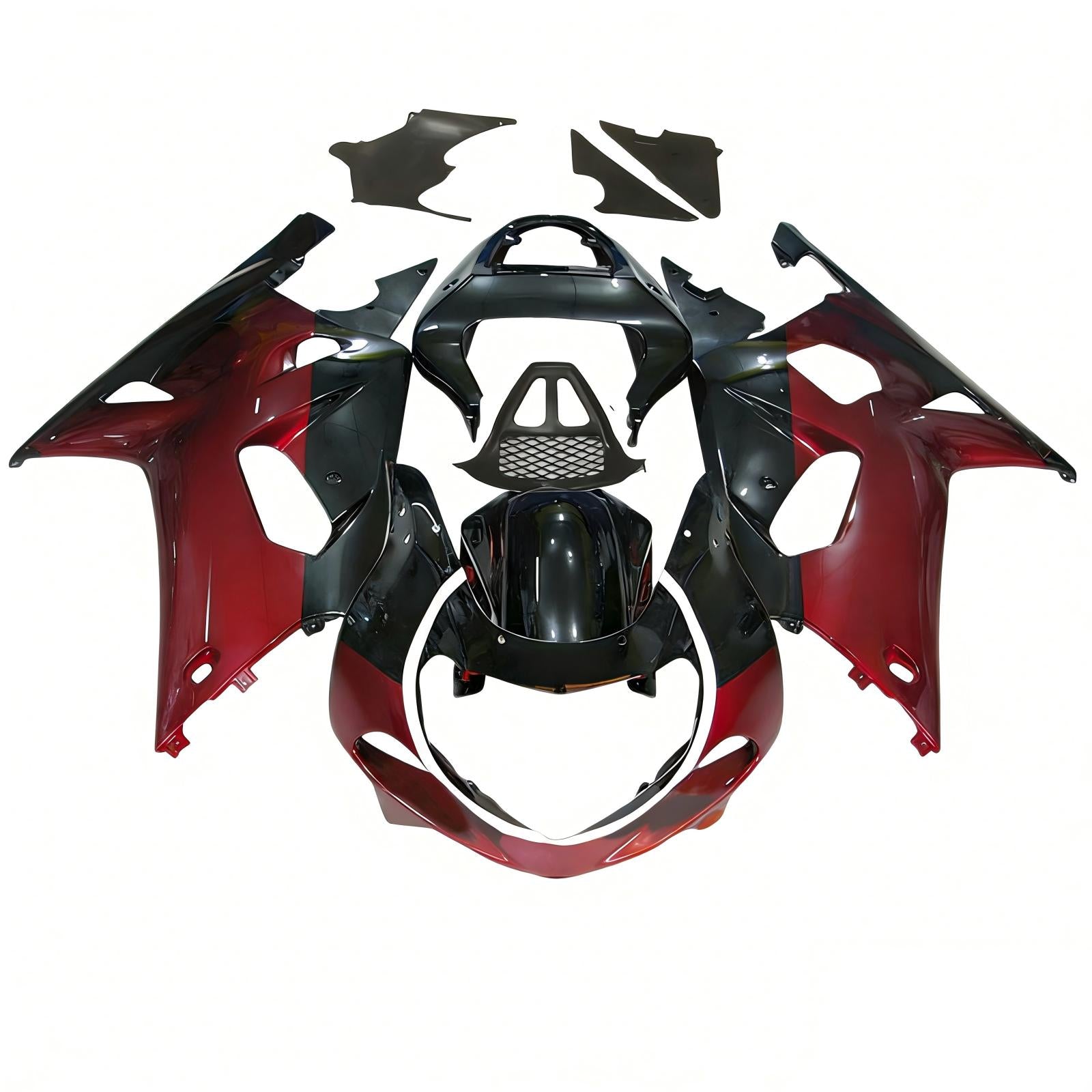 Amotopart 2000-2002 K1 K2 GSXR1000 Suzuki Red&Black Fairing Kit