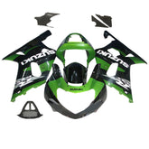 Amotopart 2000-2002 K1 K2 GSXR1000 Suzuki Black&Green Fairing Kit