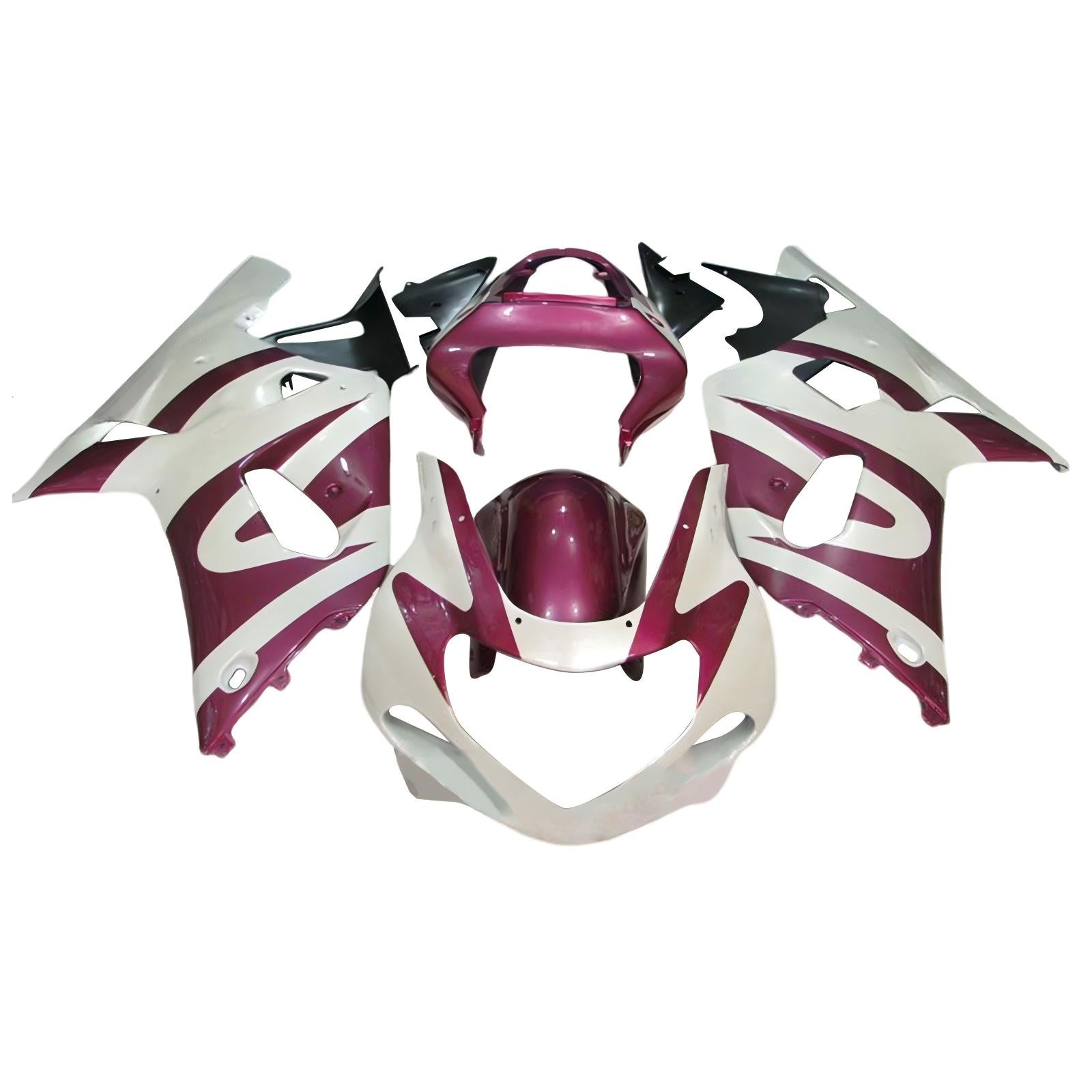 Amotopart 2000-2002 K1 K2 GSXR1000 Suzuki Purple&White Fairing Kit