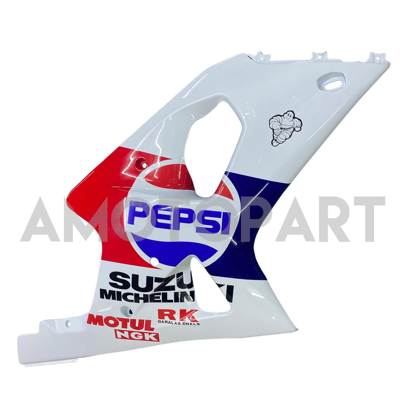 Amotopart 2000-2002 K1 K2 GSXR1000 Suzuki Bleu&Kit de carénage rouge