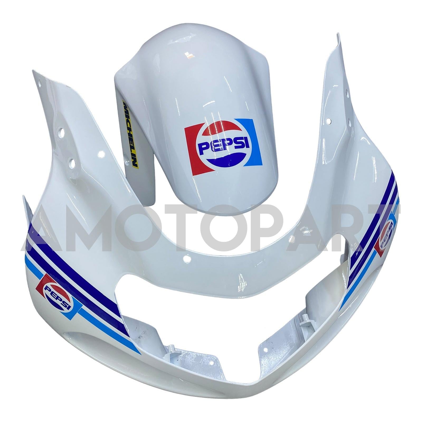 Amotopart 2000-2002 K1 K2 GSXR1000 Suzuki Bleu&Kit de carénage rouge