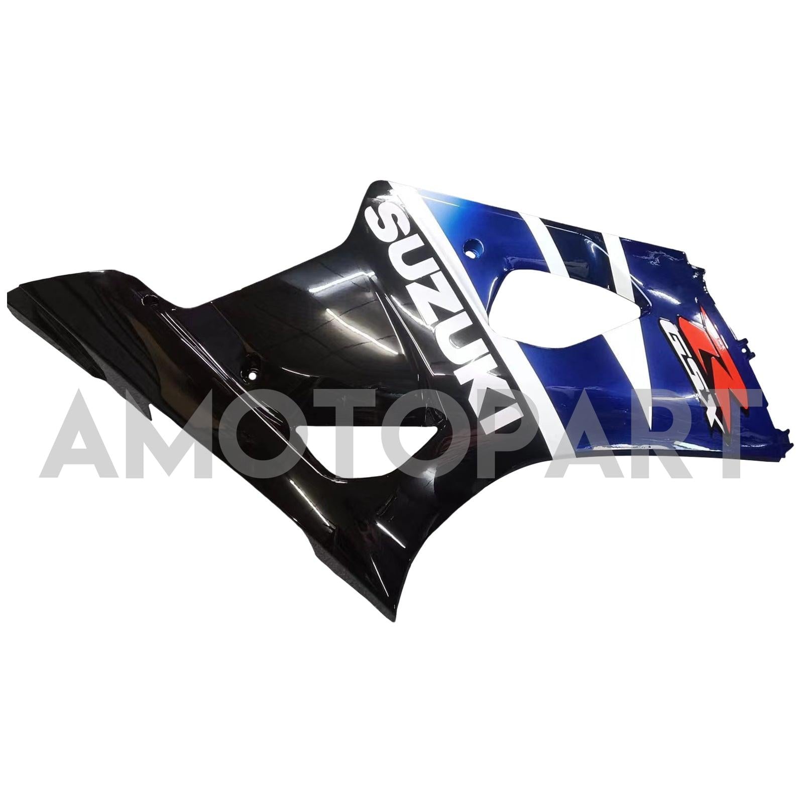 Carénage Amotopart pour Suzuki GSXR1000 2003-2004, bleu multi&Kit blanc