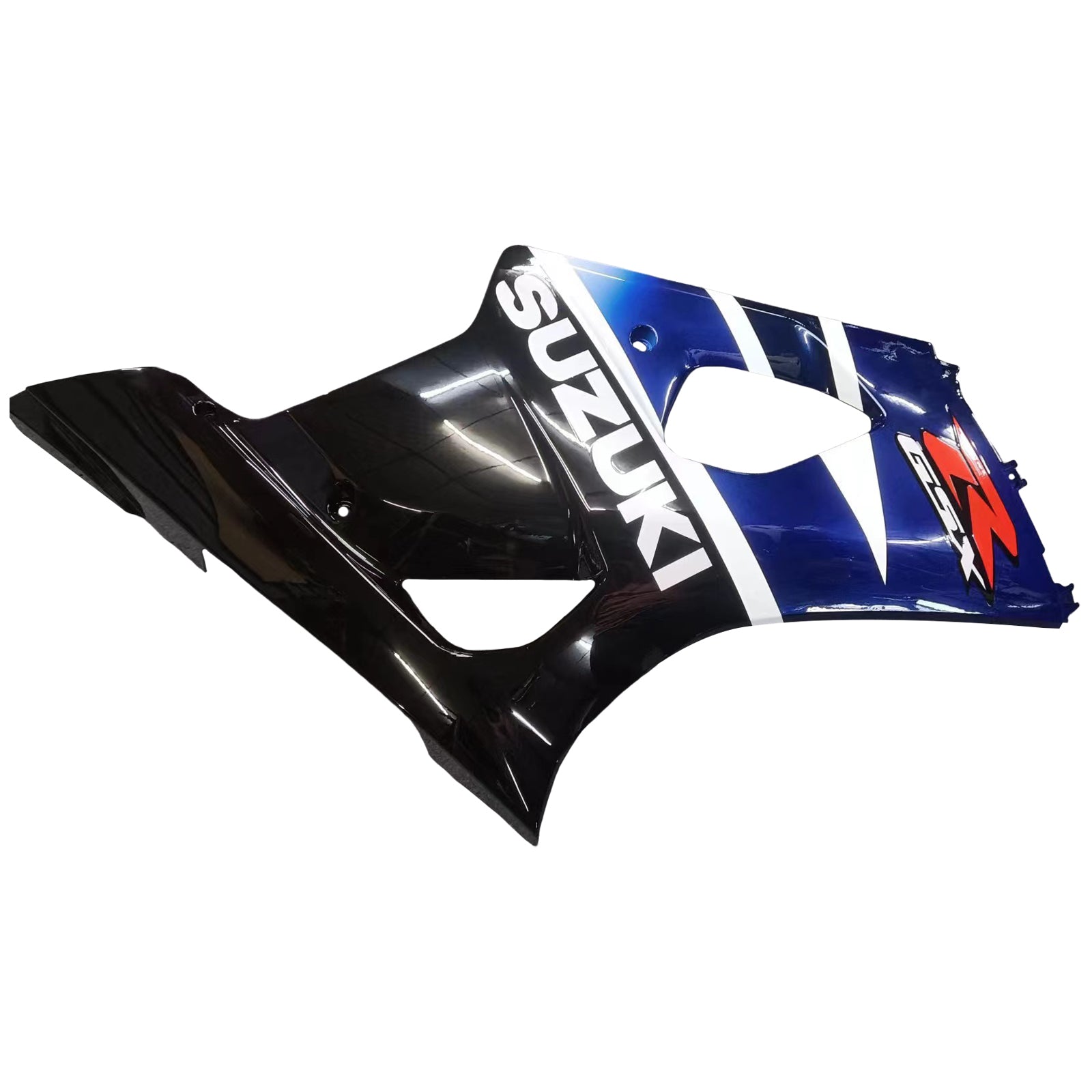 Amotopart 2003-2004 Suzuki GSXR1000 Kit de carénage multi bleu et blanc