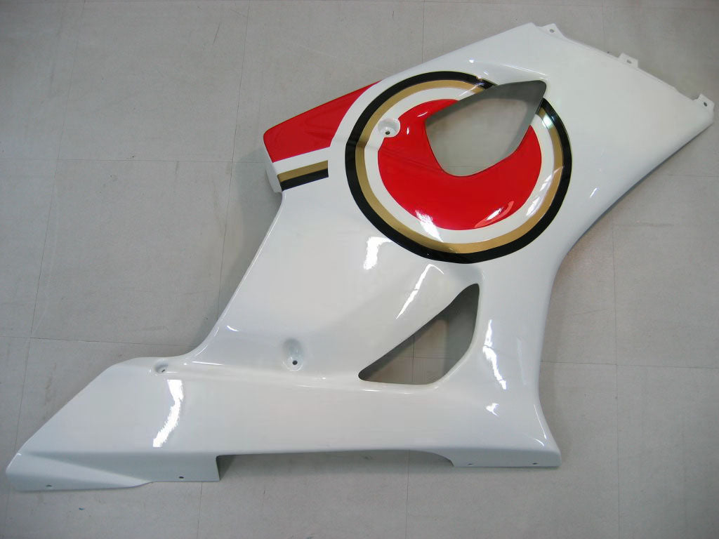 Amotopart 2003-2004 Suzuki GSXR1000 Fairing White&Red Kit