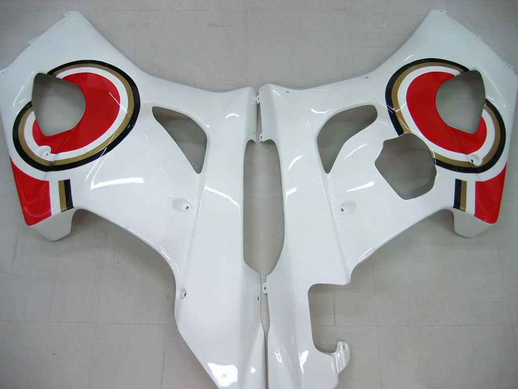Amotopart 2003-2004 Suzuki GSXR1000 Fairing White&Red Kit