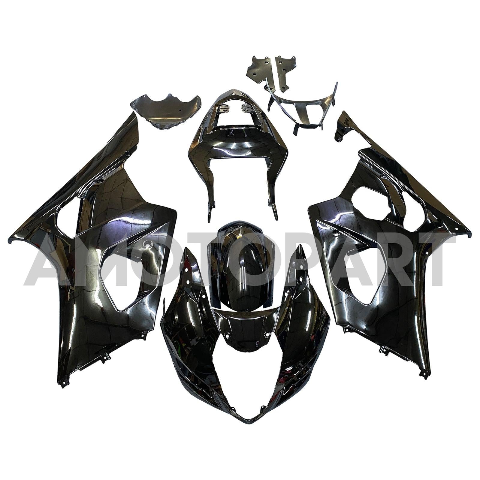 Amotopart 2003-2004 Suzuki GSXR1000 Fairing G-Black Kit
