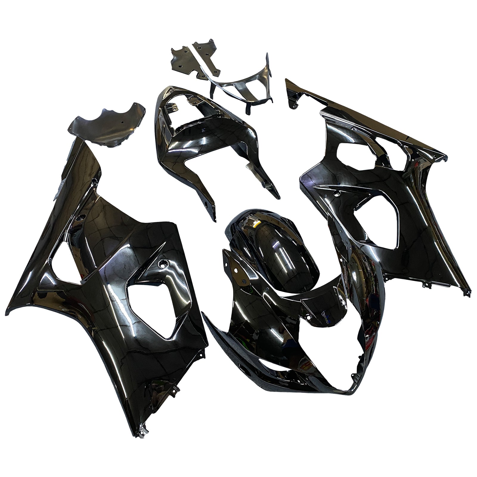 Amotopart 2003-2004 Suzuki GSXR1000 Fairing G-Black Kit