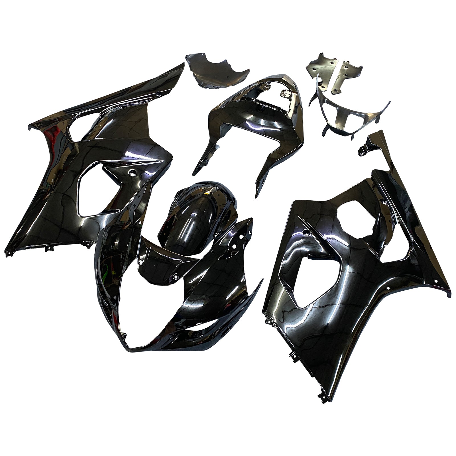 Amotopart 2003-2004 Suzuki GSXR1000 Fairing G-Black Kit