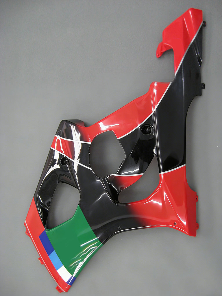 Carenagem Amotopart Suzuki GSXR1000 2003-2004 Multi Vermelha&Bfalta Kit