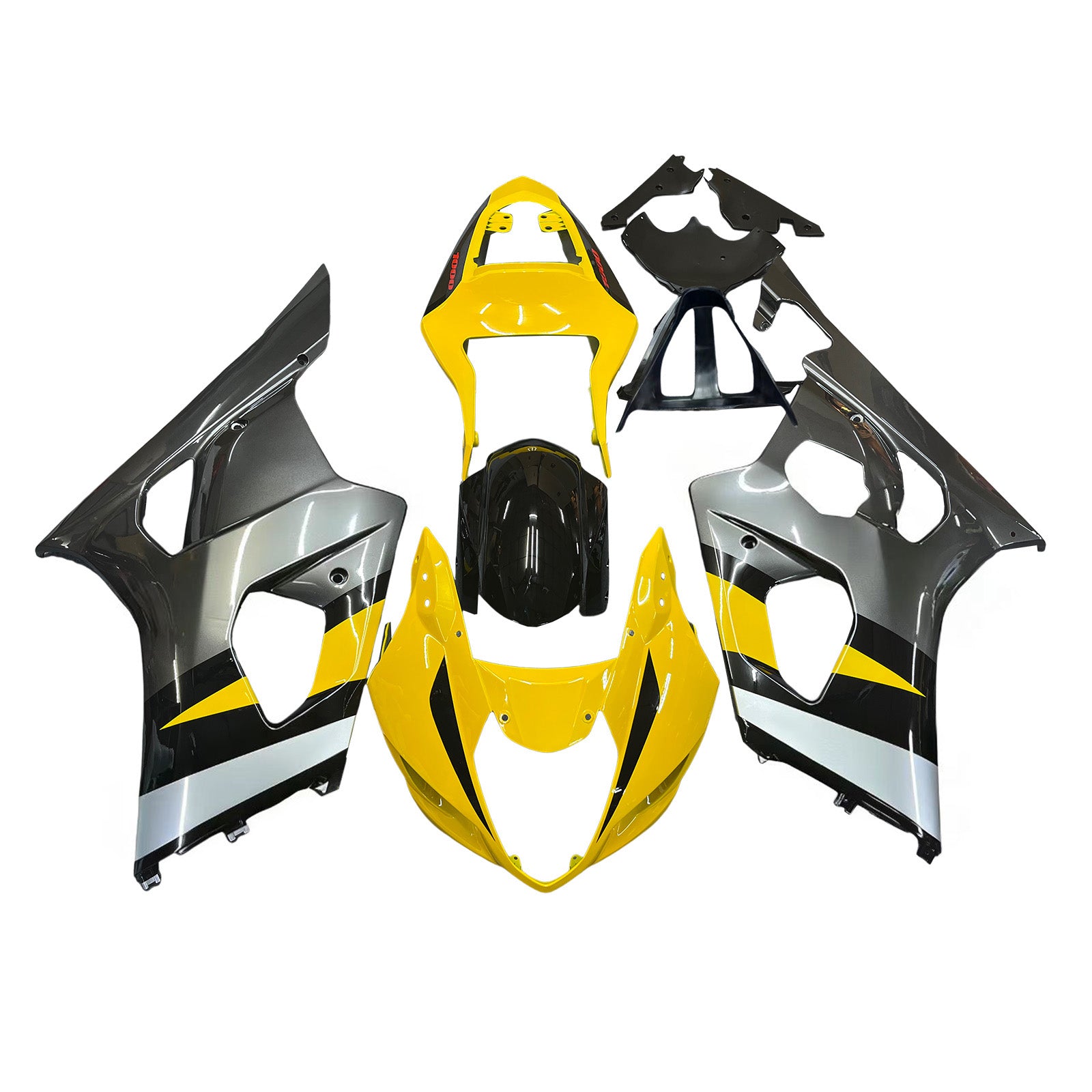 Amotopart kuip voor Suzuki GSXR1000 (2003-2004) geel&Bgebrek aan kit