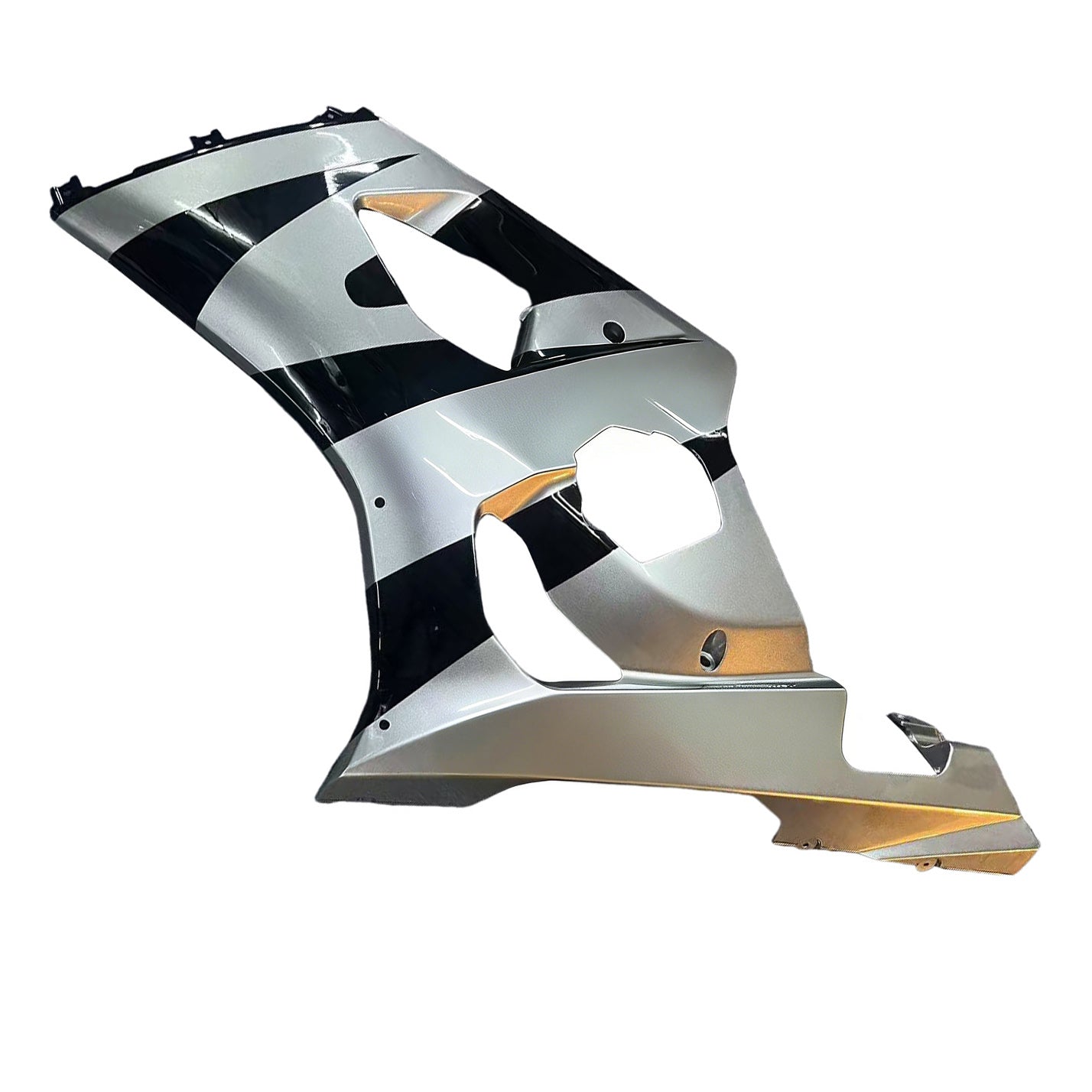 Amotopart Suzuki 2003–2004 GSXR1000 Sliver Black Verkleidungsset