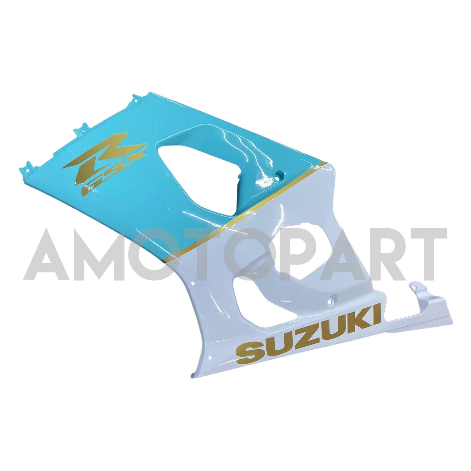Amotopart Suzuki 2003-2004 GSXR1000 Blue with White Fairing Kit