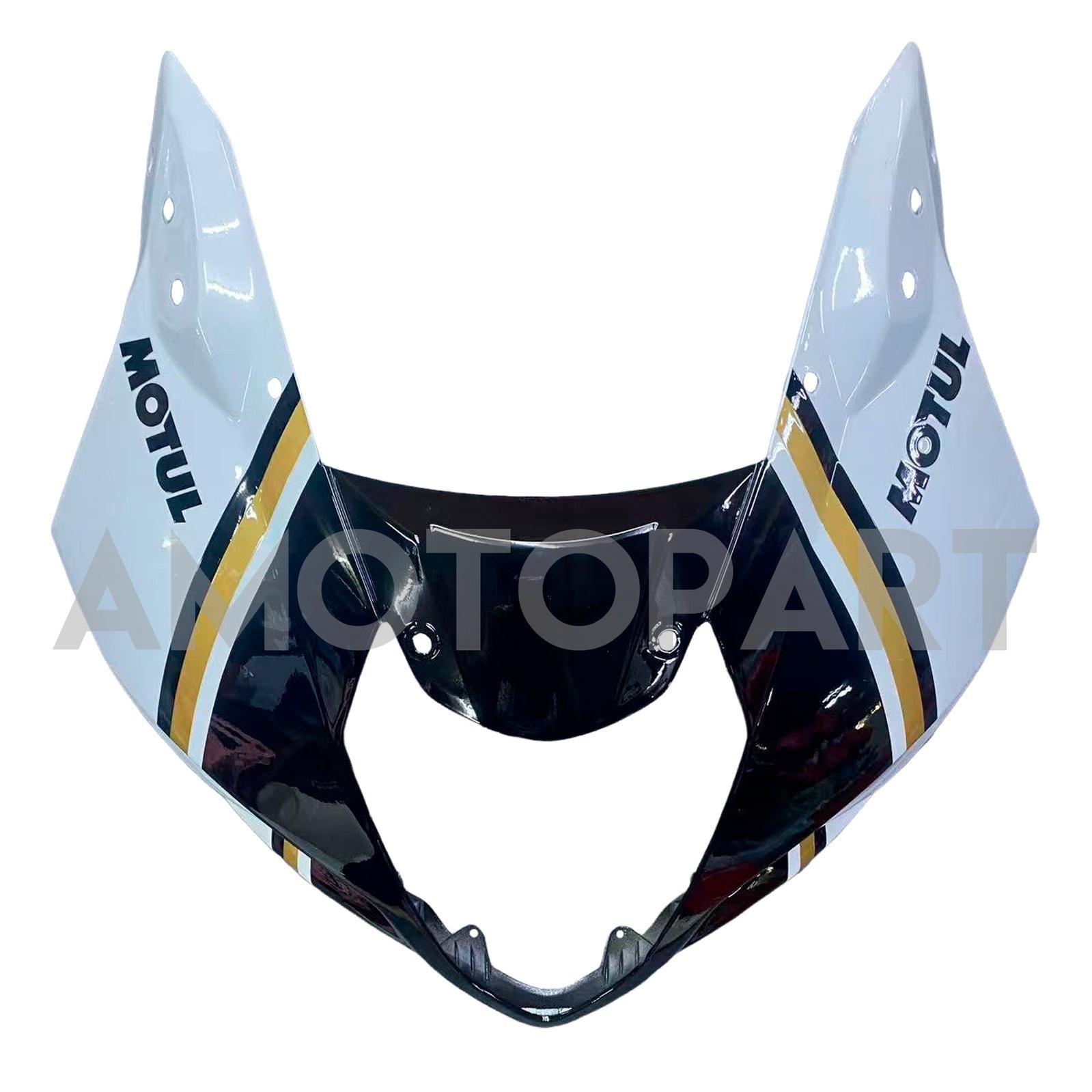 Amotopart Suzuki 2003-2004 GSXR1000 Black White Golden Fairing Kit