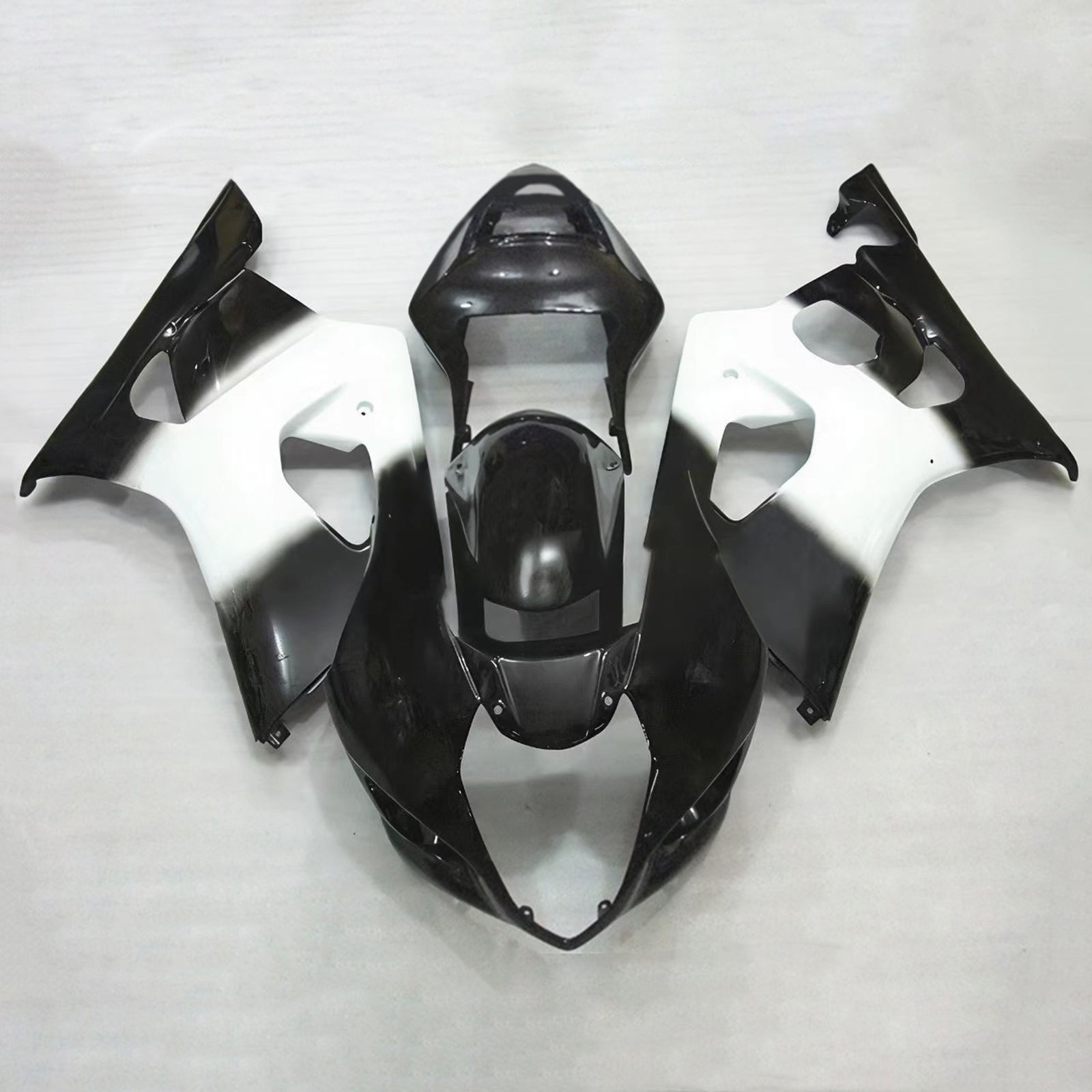 Amotopart 2003-2004 K3 Suzuki GSXR1000 White & Black Fairing Kit