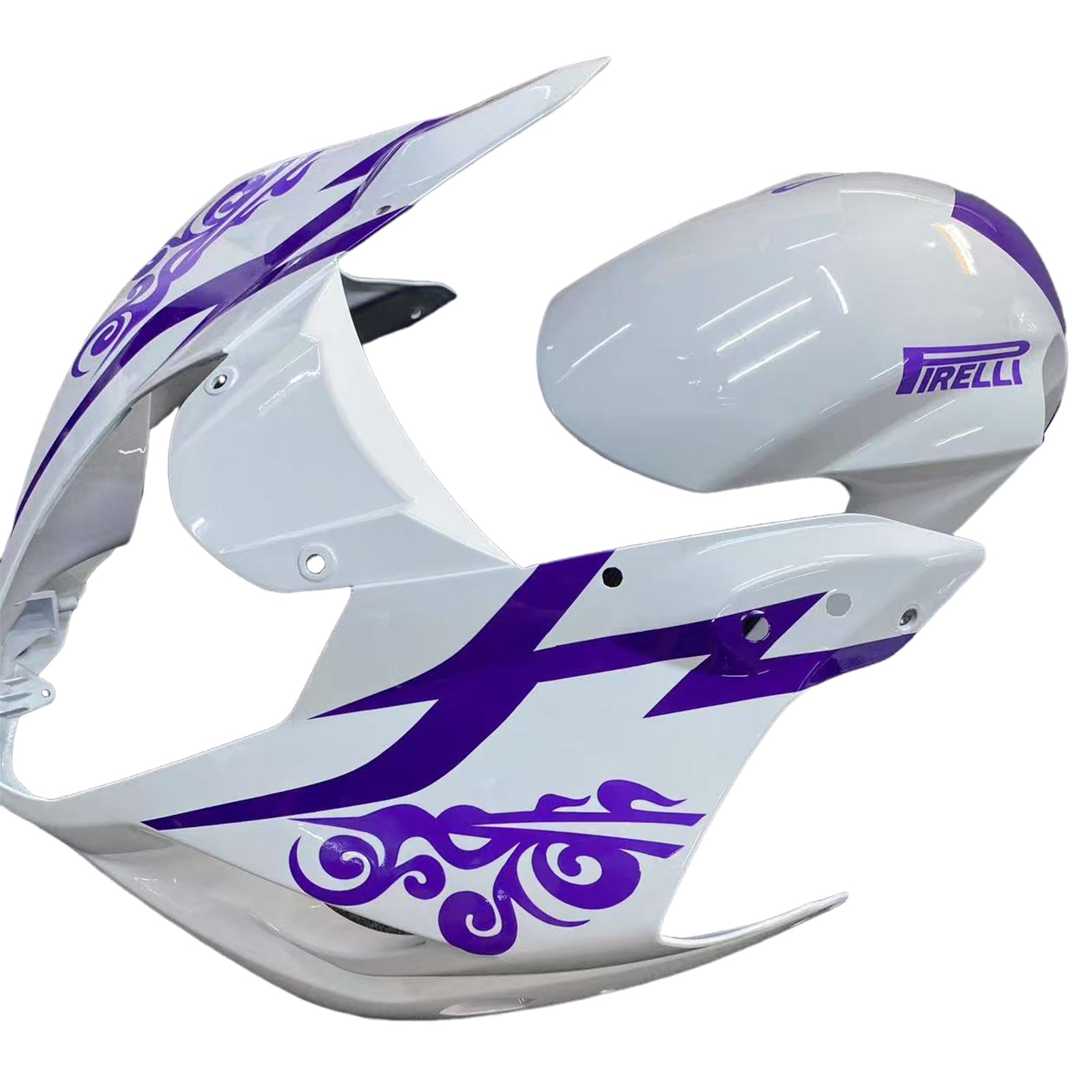 Amotopart 2003-2004 K3 Suzuki GSXR1000 White&Purple Fairing Kit