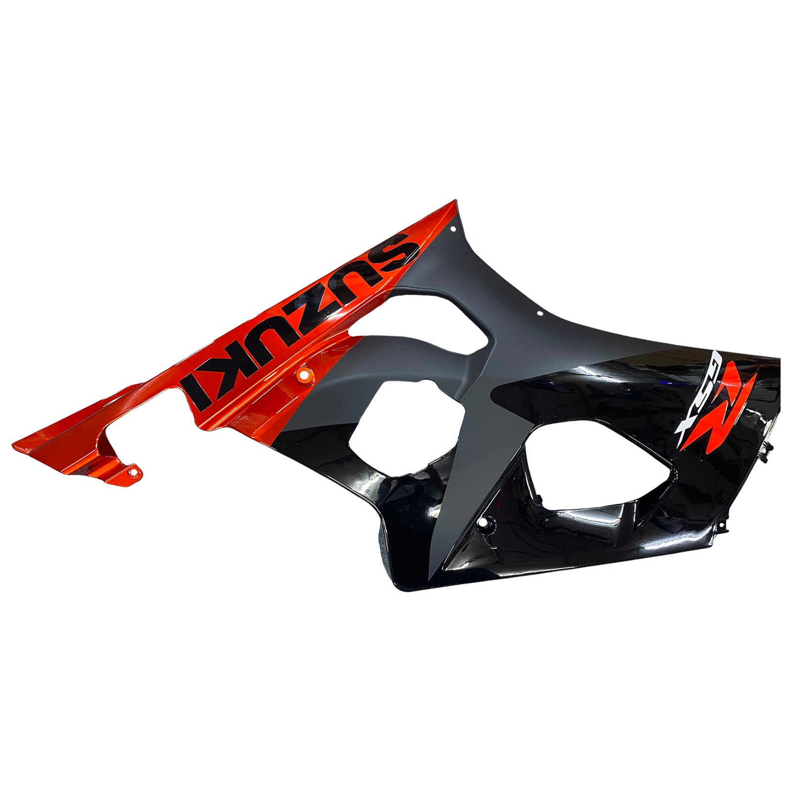 Amotopart 2003-2004 K3 Suzuki GSXR1000 Kit de carenado negro brillante y rojo