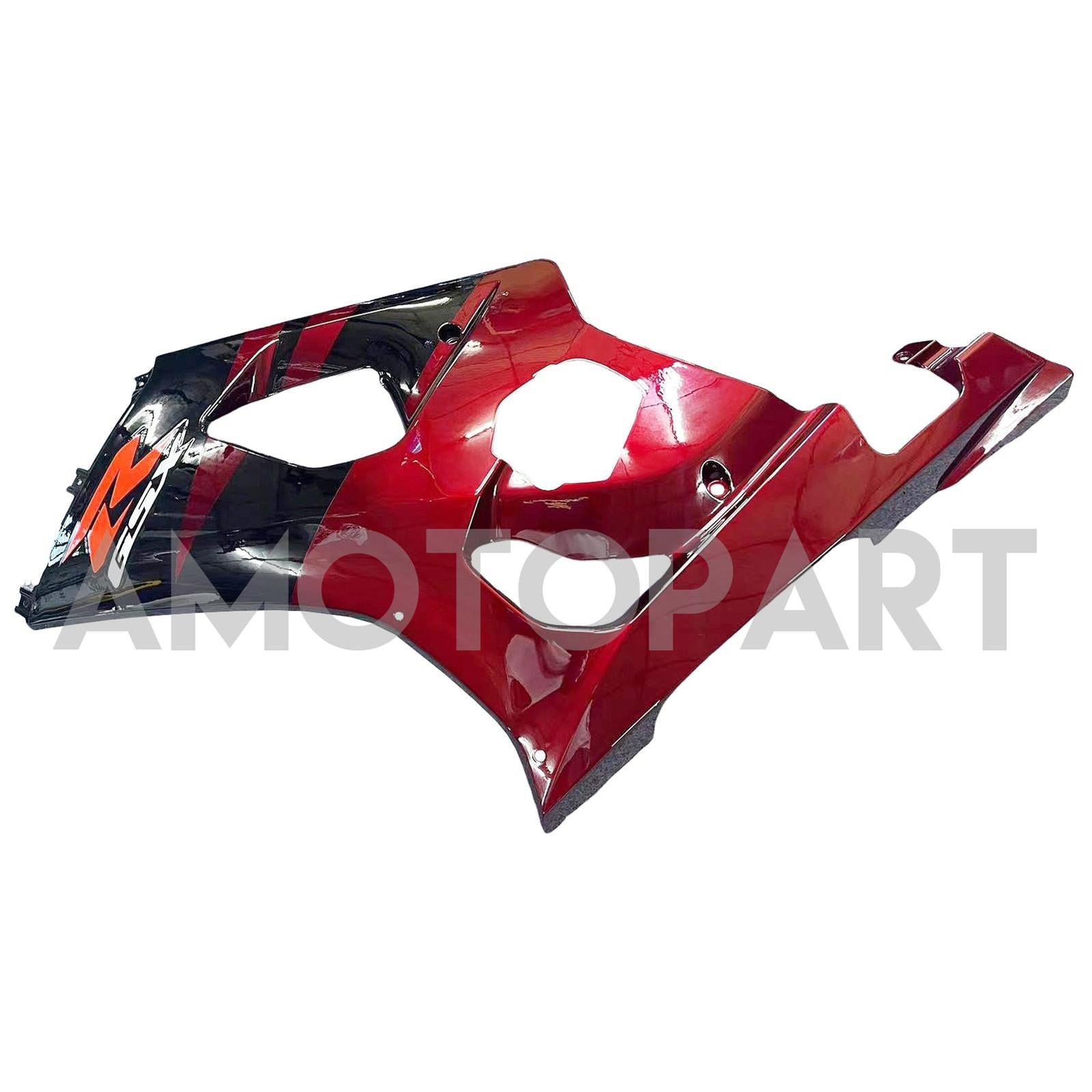 Amotopart 2003-2004 K3 GSXR1000 Suzuki Dark Red & Black Fairing Kit