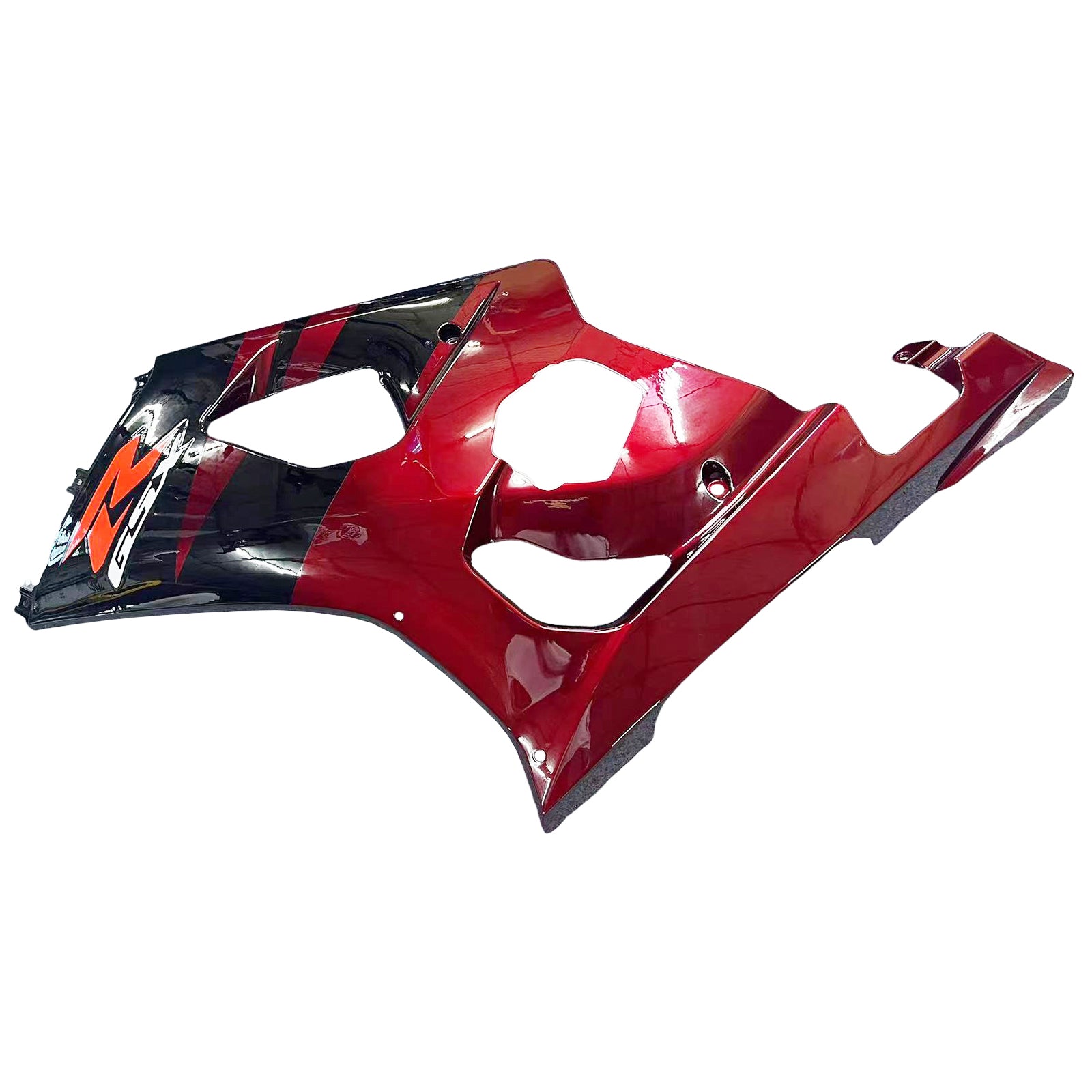 Amotopart 2003-2004 K3 GSXR1000 Suzuki Kit de carenado rojo oscuro y negro