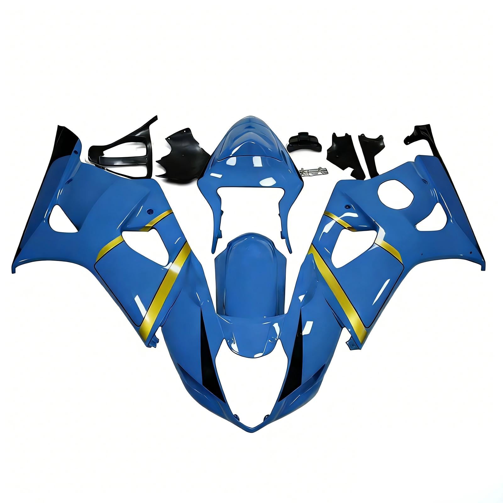 Amotopart 2003-2004 K3 GSXR1000 Suzuki blu con accenti gialli carenatura