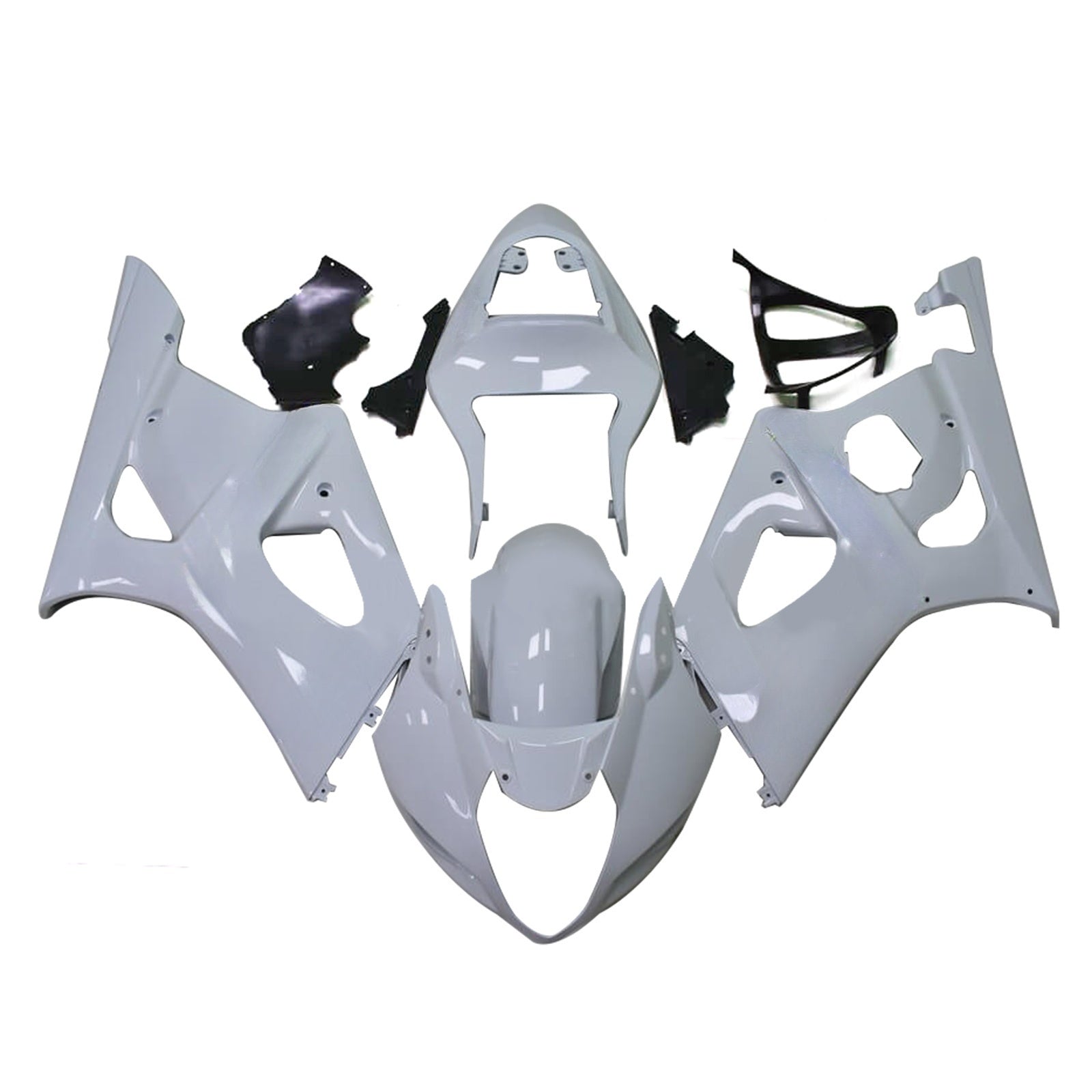 Amotopart 2003-2004 K3 GSXR1000 Suzuki White  Fairing Kit