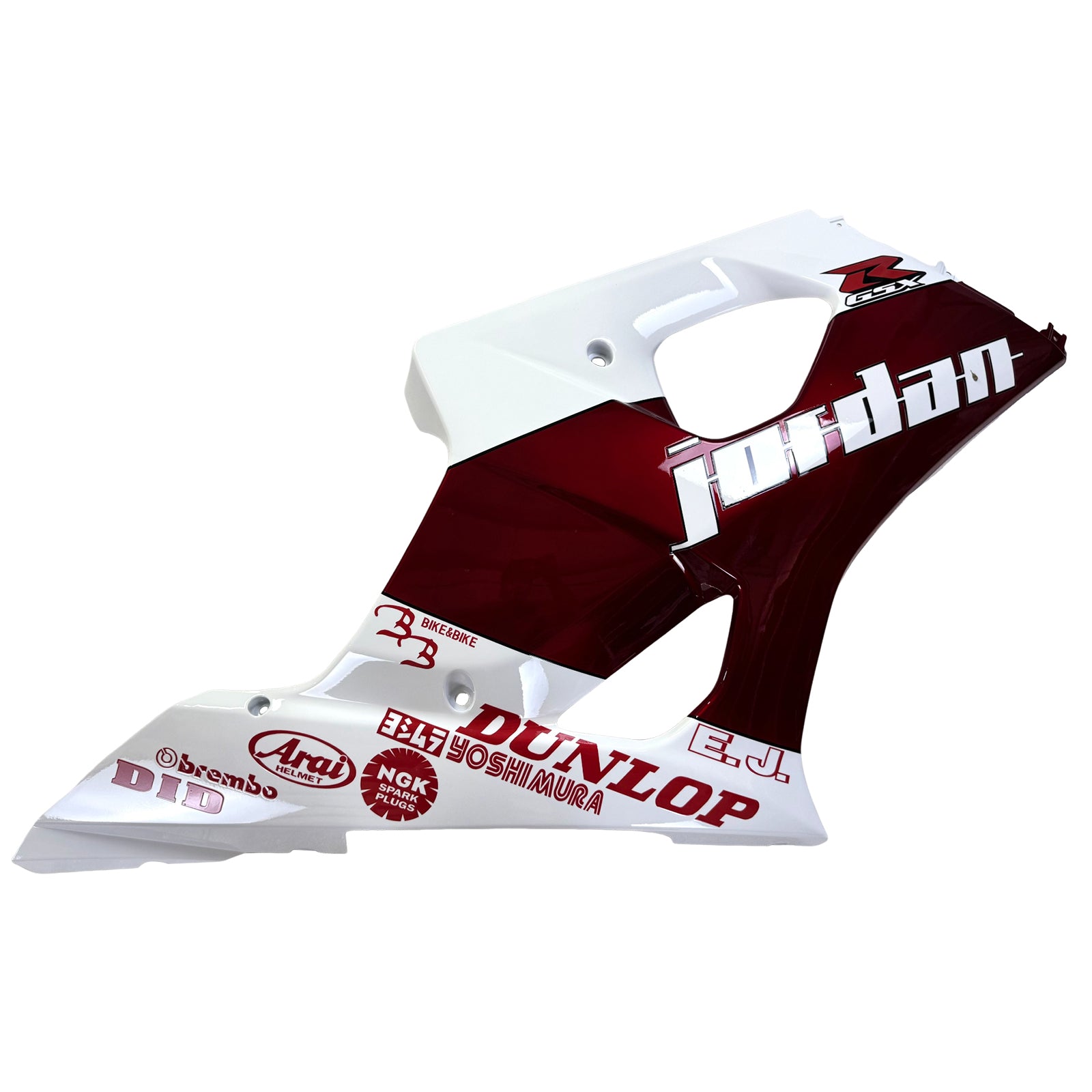 Amotopart 2003-2004 K3 GSXR1000 Suzuki Gloss Red&White Fairing Kit