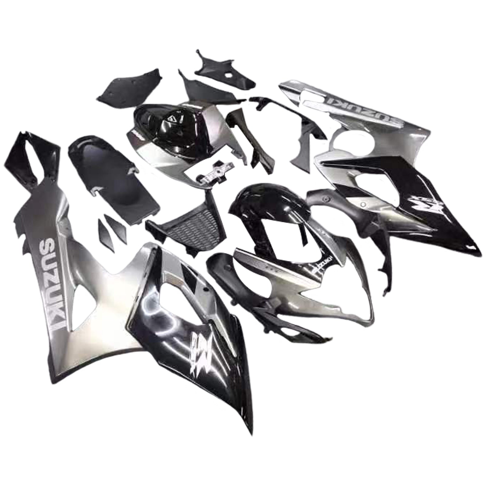 Amotopart 2005-2006 Suzuki GSXR1000 carenatura G-Black&amp;Sliver Kit