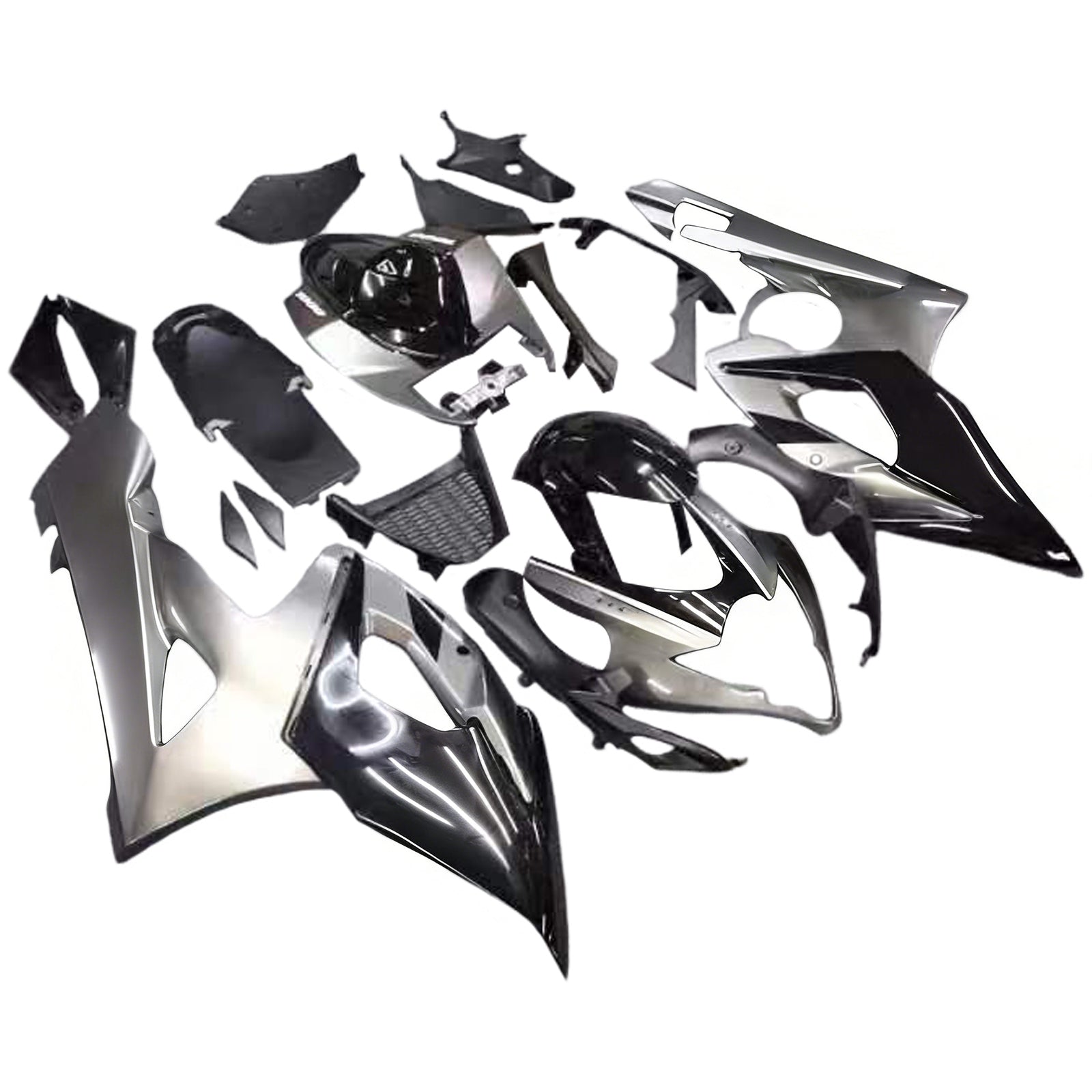 Amotopart 2005-2006 Suzuki GSXR1000 Fairing G-Black&Sliver Kit
