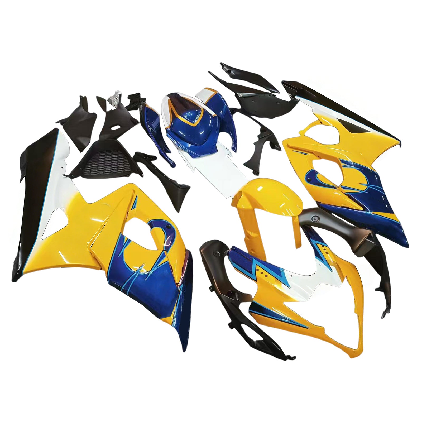 Amotopart 2005-2006 Suzuki GSXR1000 Yellow & Blue Failing Kit