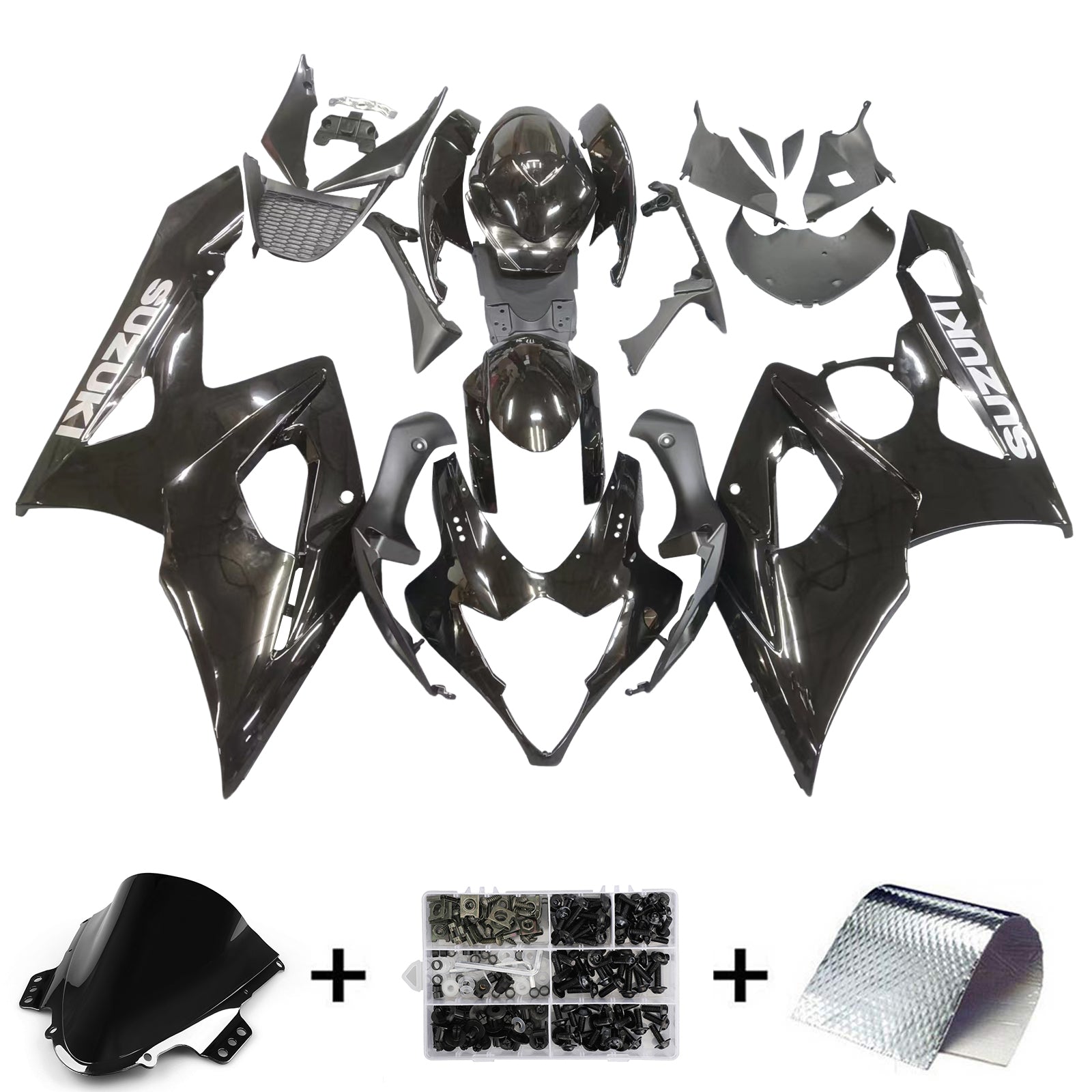 Amotopart 2005-2006 Suzuki GSXR1000 Kit de carénage G-Noir