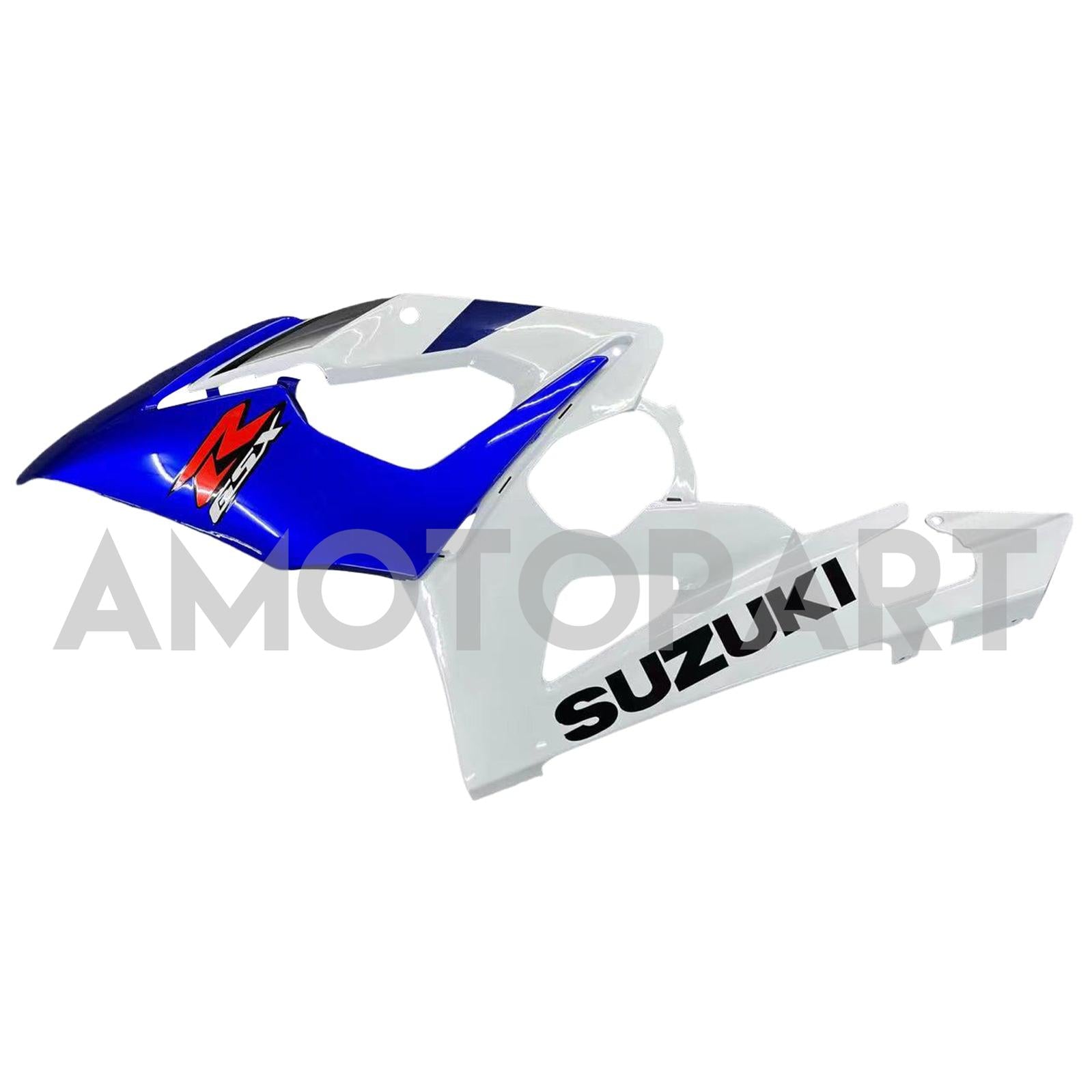 Amotopart 2005-2006 Suzuki GSXR1000 Kit de carenado blanco y azul