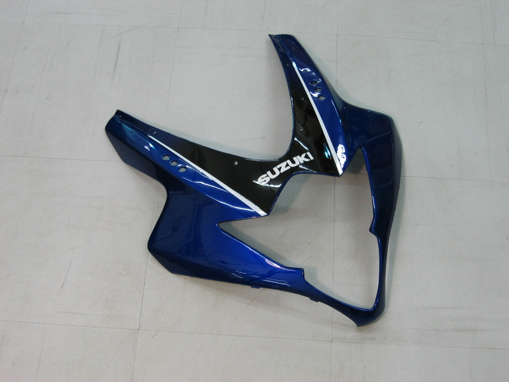 Amotopart 2005-2006 Suzuki GSXR1000 Kit de carenado blanco y azul