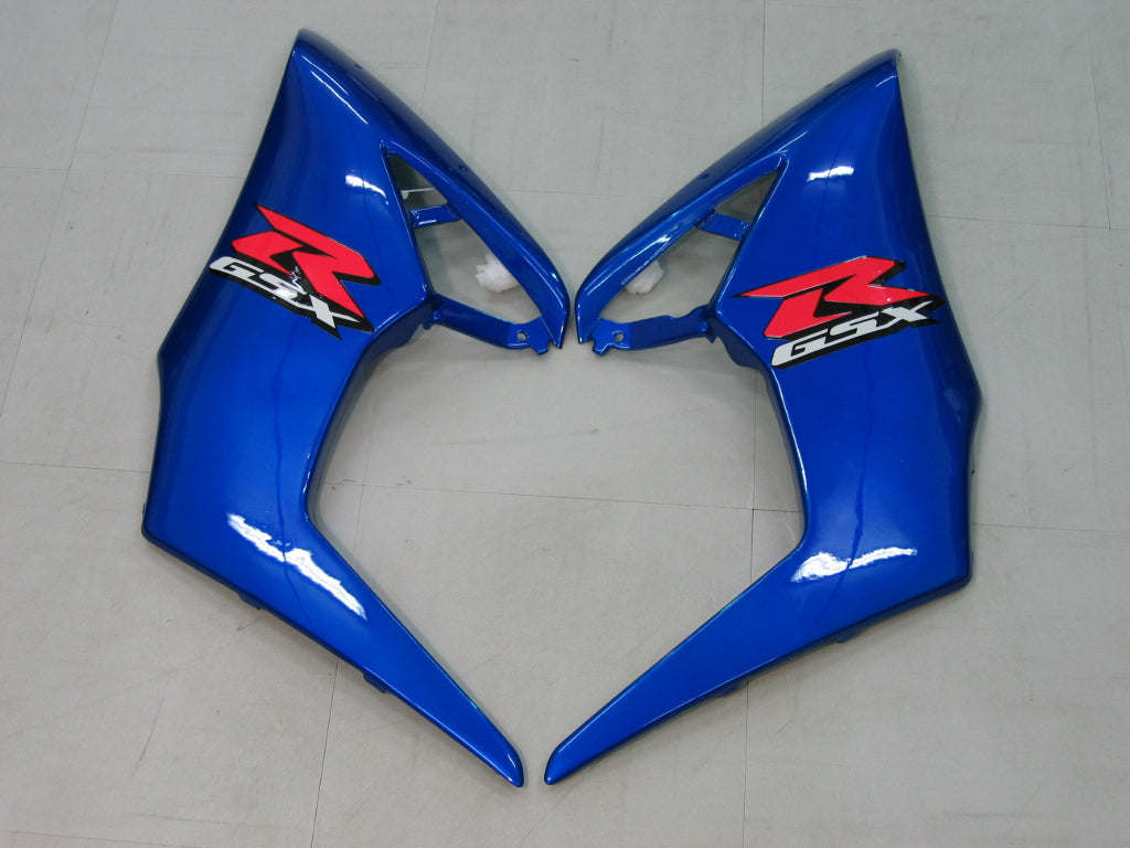 Amotopart 2005-2006 Suzuki GSXR1000 Fairing White&Blue Kit