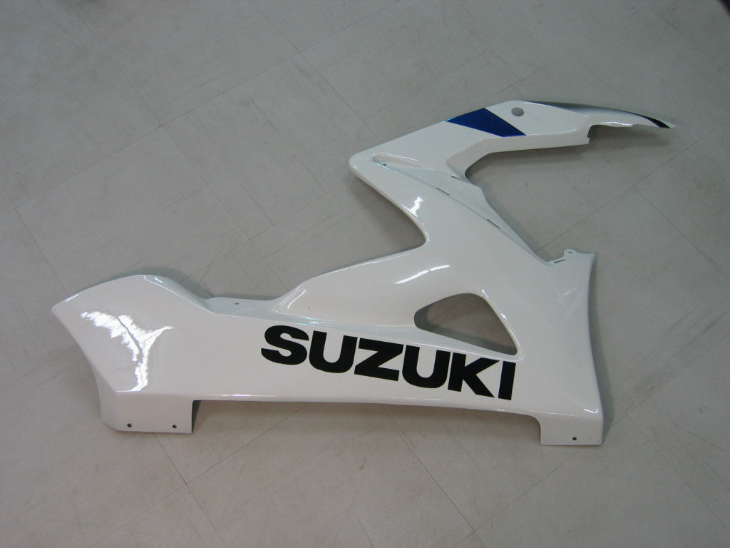 Amotopart 2005-2006 Suzuki GSXR1000 Fairing White&Blue Kit