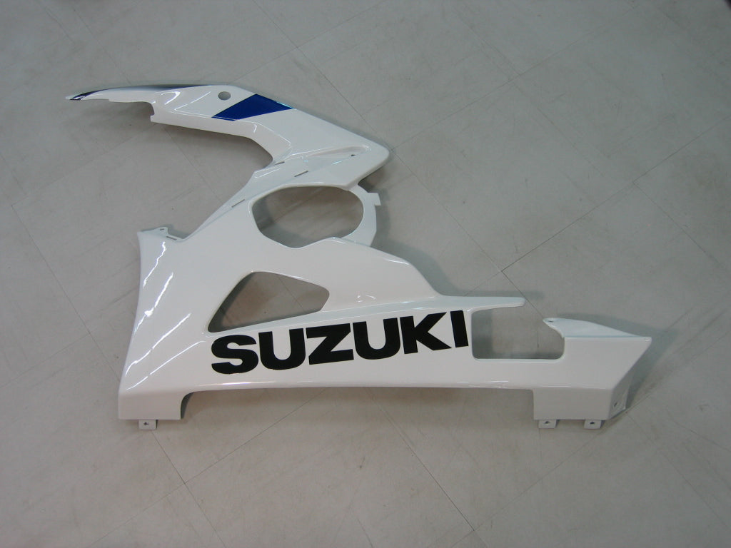 Amotopart 2005-2006 Suzuki GSXR1000 Kit de carenado blanco y azul