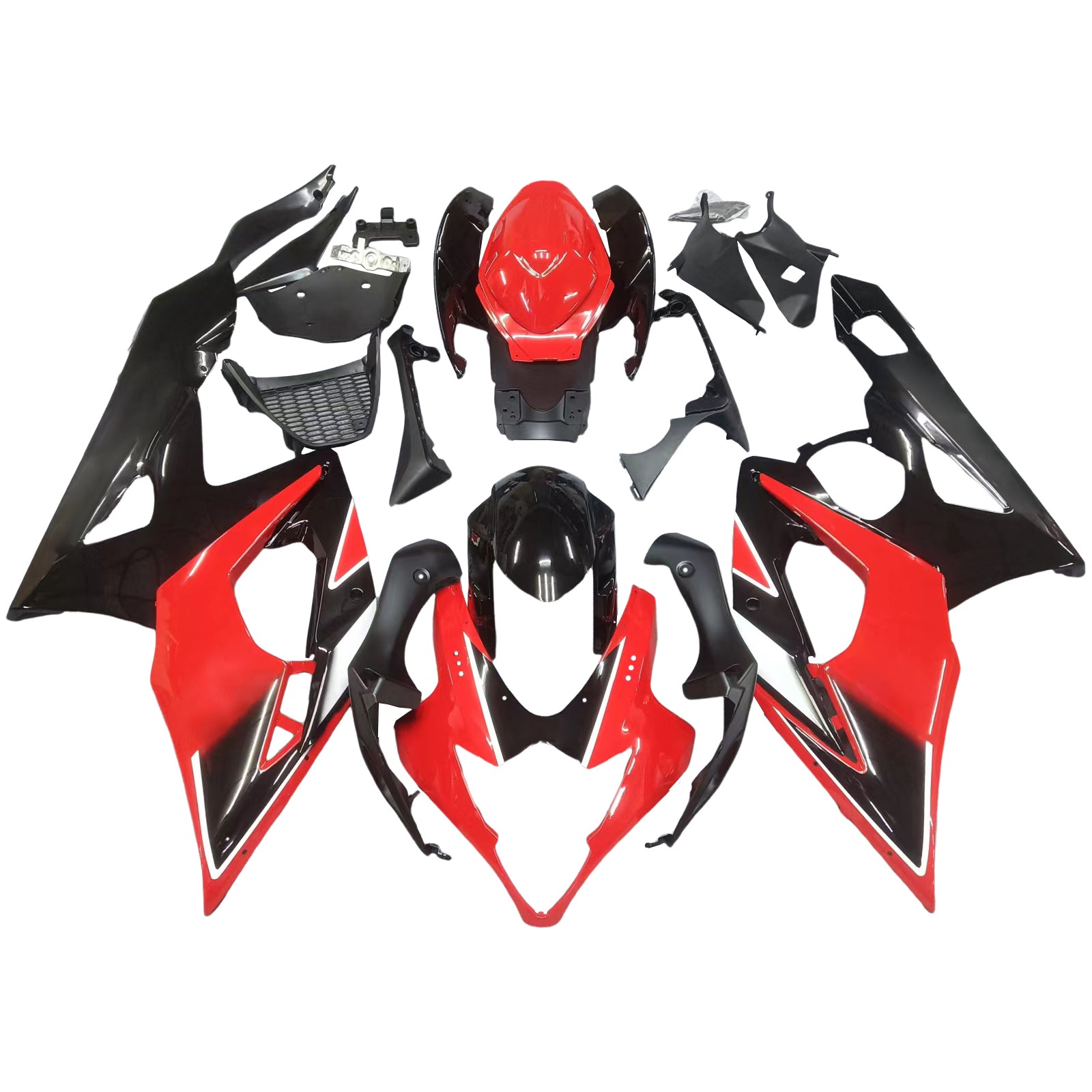 Amotopart 2005-2006 Suzuki GSXR1000 Fairing Red&Black Kit