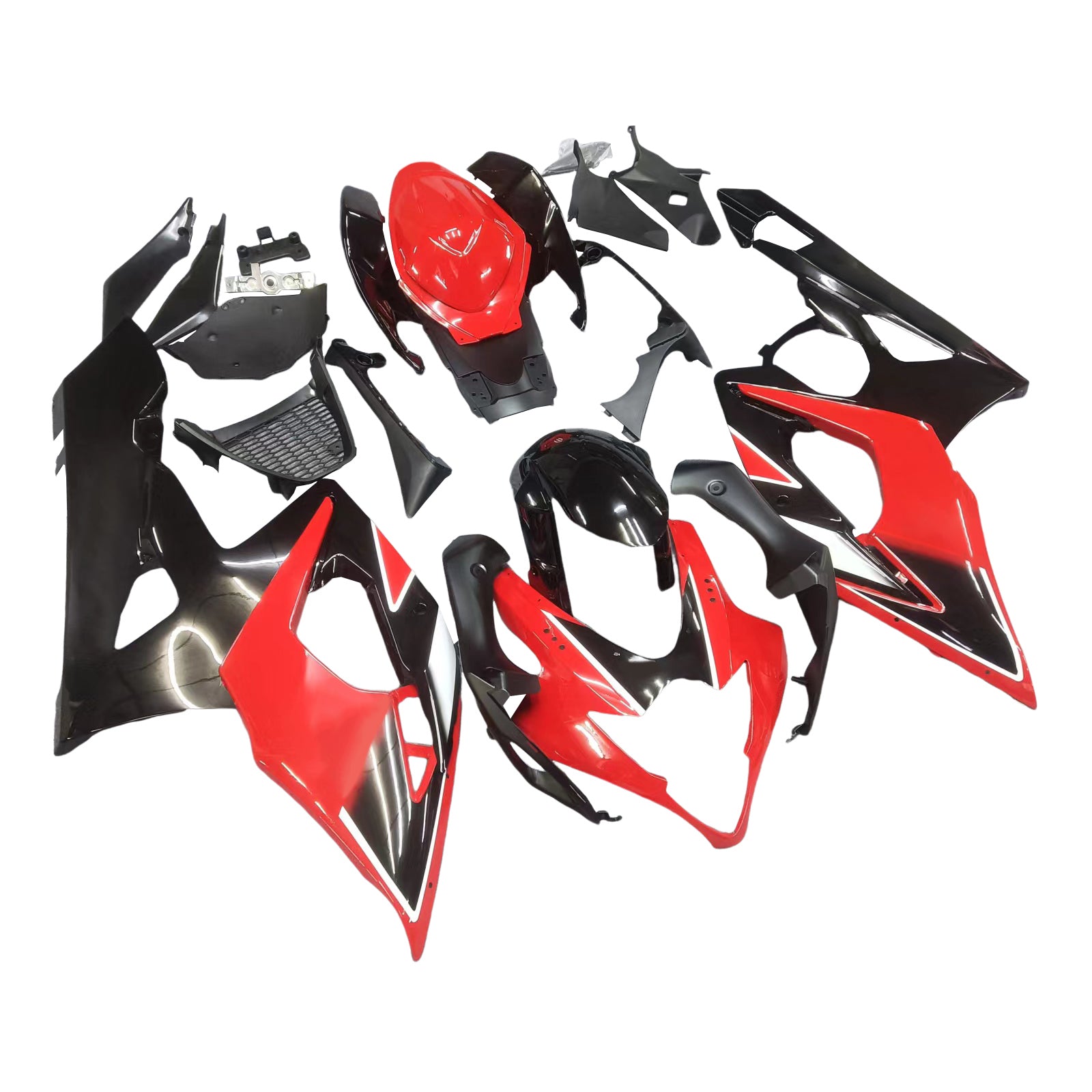 Amotopart 2005-2006 Suzuki GSXR1000 Verkleidung Rot&Schwarzes Set
