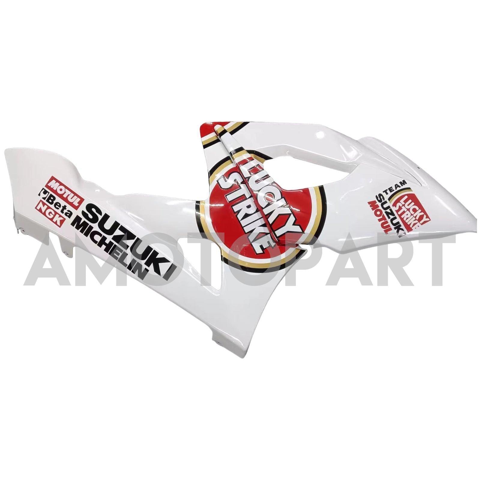 Amotopart 2005-2006 Suzuki GSXR1000 K5 White & Red Lucky Strike Fairing Kit